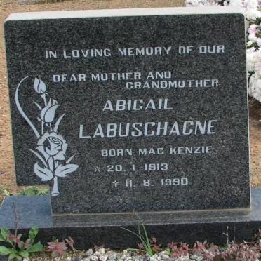 LABUSCHAGNE Abigail nee MACKENZIE 1913-1990