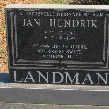LANDMAN Jan Hendrik 1965-1997