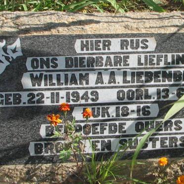 LIEBENBERG William A.A. 1949-1950