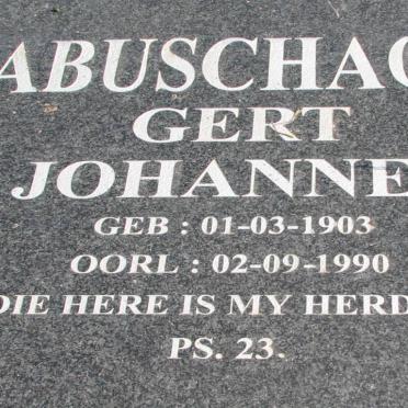 LABUSCHAGNE Gert Johannes 1903-1990