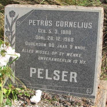PELSER Petrus Cornelius 1888-1968