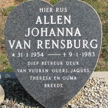 RENSBURG Allen Johanna, van 1954-1983
