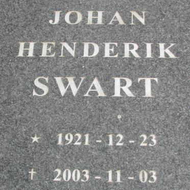 SWART Johan Hendrik 1921-2003