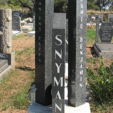 SNYMAN Dawid Benjamin 1947-1981