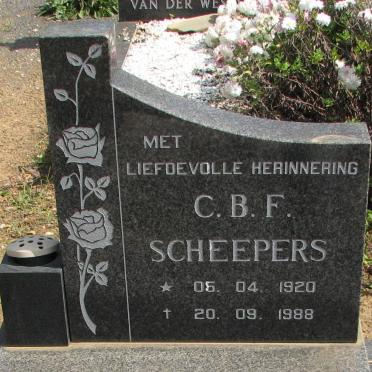 SCHEEPERS C.B.F. 1920-1988