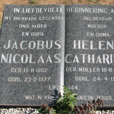 ? Jacobus Nicolaas 1902-1977 &amp; Helena Catharina MULLER 1914-1978