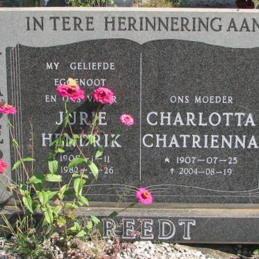 BREEDT Jurie Hendrik 1908-1982 &amp; Charlotta Chatrienna 1907-2004