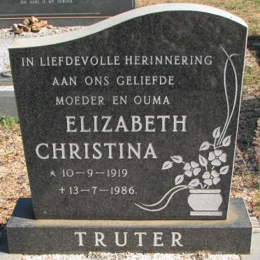 TRUTER Elizabeth Christina 1919-1986