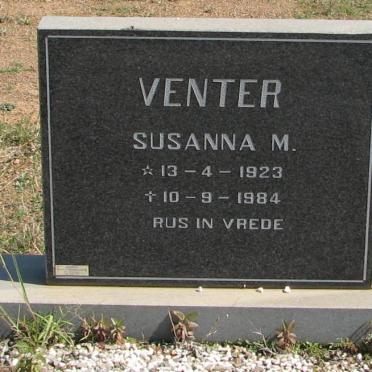 VENTER Susanna M. 1923-1984