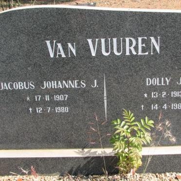 VUUREN Jacobus Johannes J., van 1907-1980 &amp; Dolly J. 1913-1986