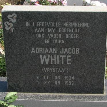 WHITE Adriaan Jacob 1934-1996