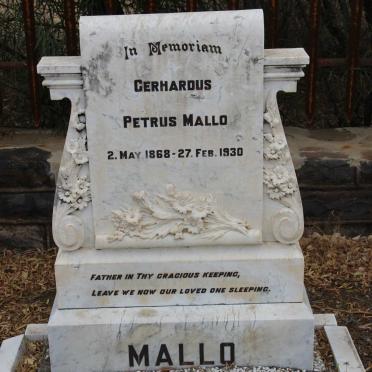 MALLO Gerhardus Petrus 1868-1930