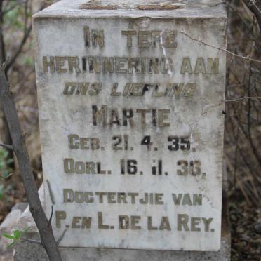 REY Martie, de la 1935-1936
