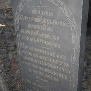 REY Susara Scharlotta, de la 1869-1943
