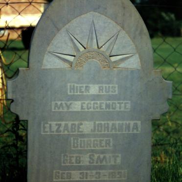 BURGER Elzabe Johanna nee SMIT 1891-1952