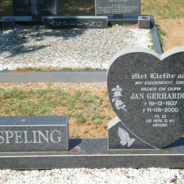 ASPELING Jan Gerhardus 1937-2000