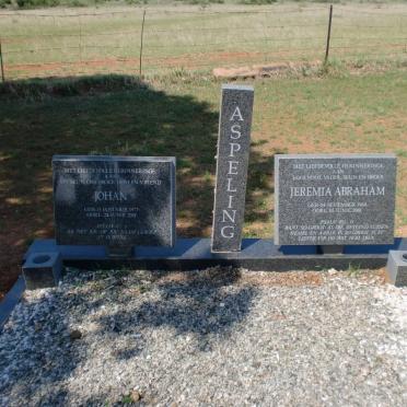 ASPELING Jeremia Abraham 1964-2001 :: ASPELING Johan 1977-2001