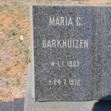 BARKHUIZEN Maria C. 1903-1972