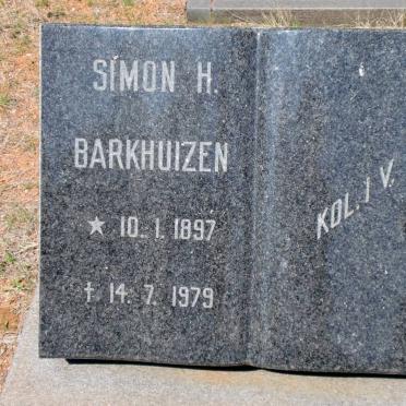BARKHUIZEN Simon H. 1897-1979