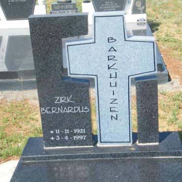 BARKHUIZEN Zirk Bernardus 1921-1997