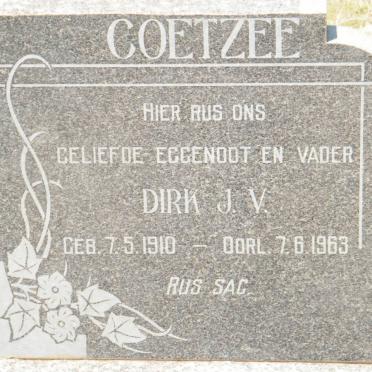 COETZEE Dirk J.V. 1910-1963