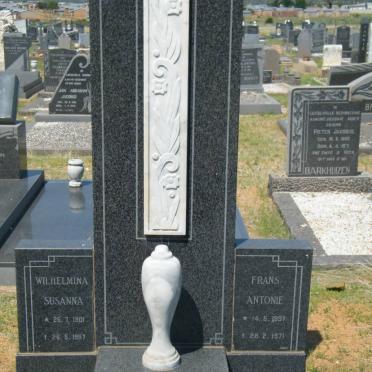GERBER Frans Antonie 1897-1971 &amp; Wilhelmina Susanna 1901-1987