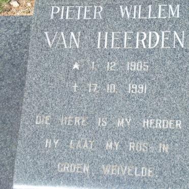 HEERDEN Pieter Willem, van 1905-1991
