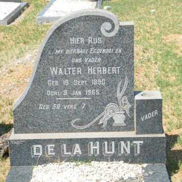 HUNT Walter Herbert, de la 1890-1965