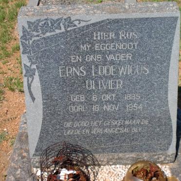 OLIVIER Erns Lodewicus 1885-1954
