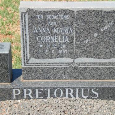 PRETORIUS Anna Maria Cornelia 1911-1987