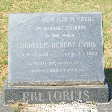 PRETORIUS Cornelius Hendry Cyris 1929-1960