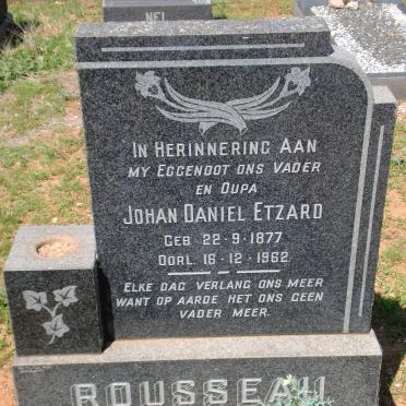 ROUSSEAU Johan Daniel Etzard 1877-1962
