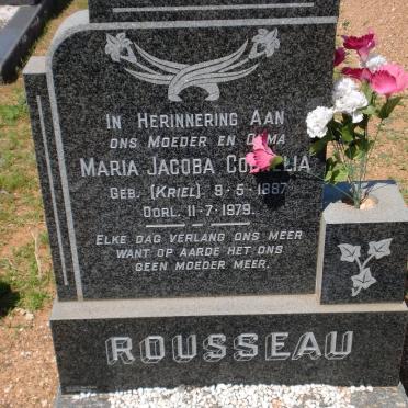 ROUSSEAU Maria Jacoba Cornelia nee KRIEL 1887-1979