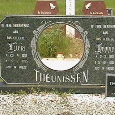 THEUNISSEN Hennie 1919-1991 &amp; Liria 1913-1995 :: THEUNISSEN Johann 1949-2002
