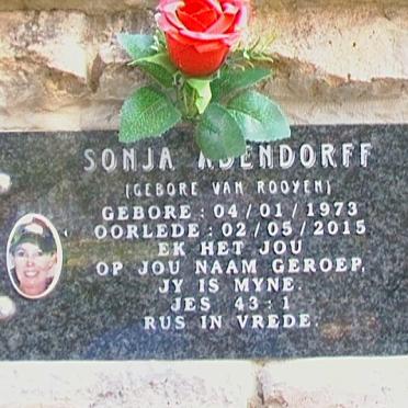 ADENDORFF Sonja nee VAN ROOYEN 1973-2015