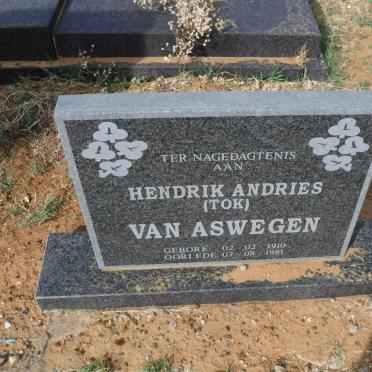 ASWEGEN Hendrik Andries, van 1910-1981