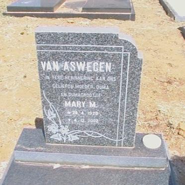 ASWEGEN Mary M., van 1920-2002