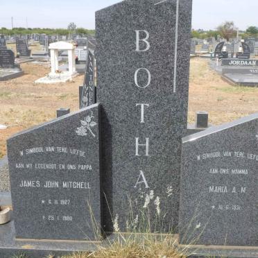 BOTHA James John Mitchell 1927-1980 &amp; Maria A.M. 1931-