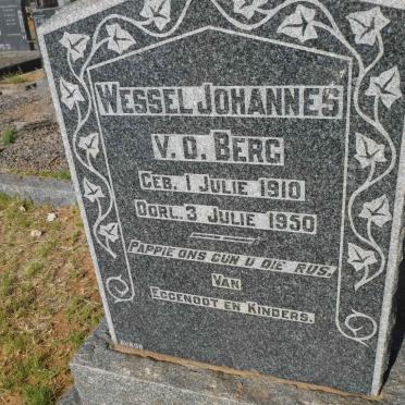 BERG Wessel Johannes, v.d. 1910-1950