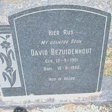BEZUIDENHOUT David 1901-1955