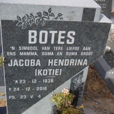 BOTES Jacoba Hendrina 1936-2016