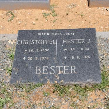 BESTER Christoffel 1907-1978 &amp; Hester J. 1894-1975
