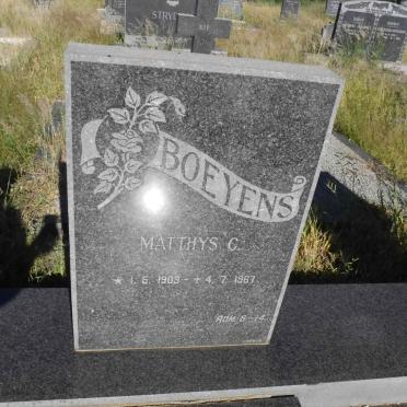 BOEYENS Matthys C. 1903-1967