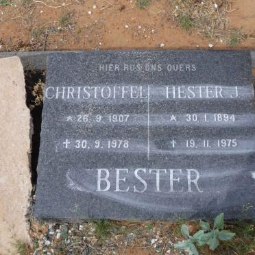 BESTER Christoffel 1907-1978 &amp; Hester J. 1894-1975