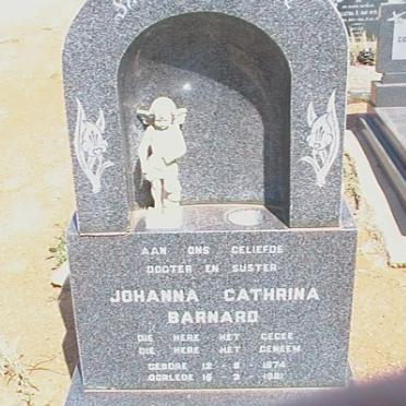 BARNARD Johanna Cathrina 1974-1981
