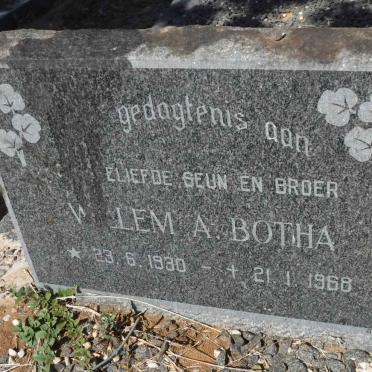 BOTHA Willem A. 1930-1968