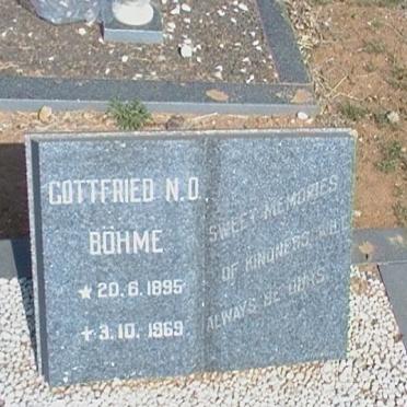 BÖHME Gottfried N.O. 1895-1969