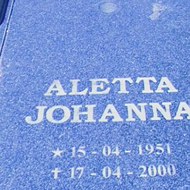 BERG Hans Jurgens, van den 1950- &amp; Aletta Johanna 1951 2002 