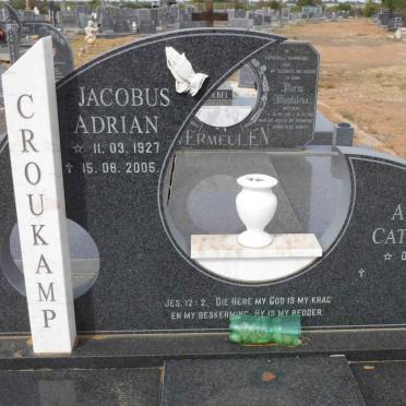 CROUKAMP Jacobus Adrian 1927-2005 &amp; Anna Catharina 1934 -