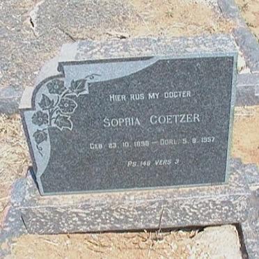 COETZER Sophia 189?-1957